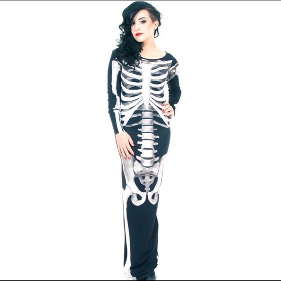 Killstar Dresses & Skirts - Killstar Skeleton Maxi Dress
